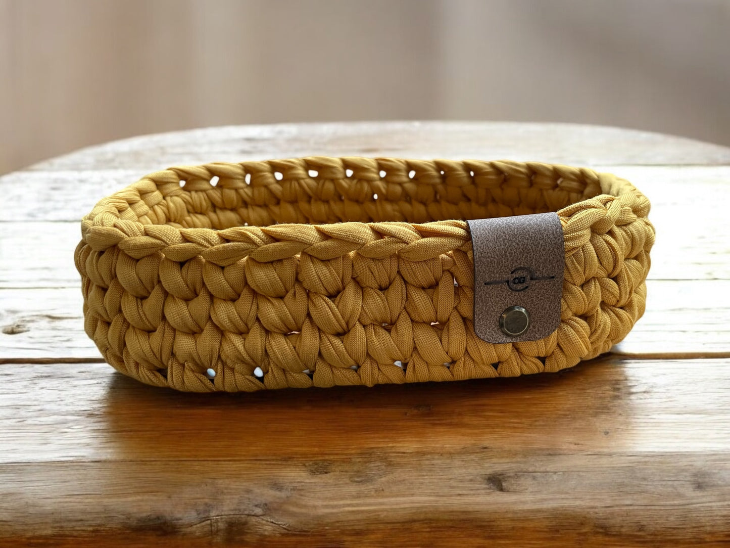 Crochet Basket - Stadium - Animal Print Base