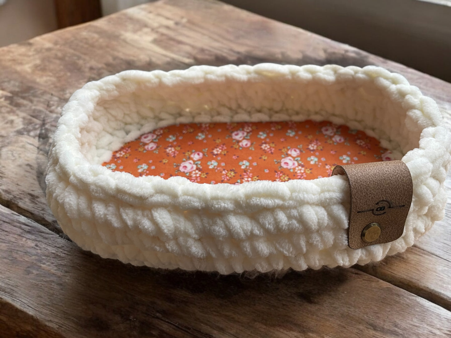 Crochet Basket - Stadium - Floral Base