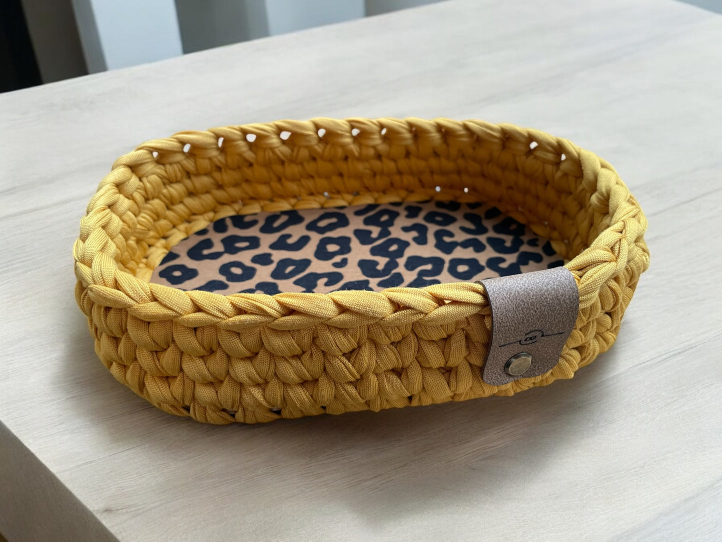 Crochet Basket - Stadium - Animal Print Base
