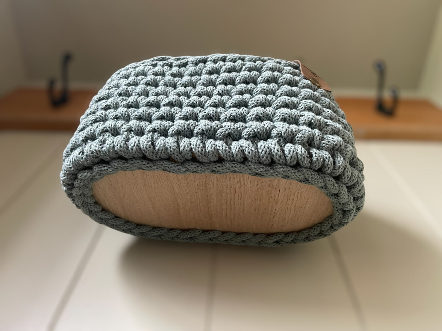 Hanging Storage Crochet Basket - Laurel/Oak