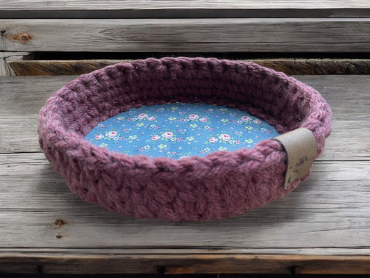 Crochet Basket - Oval - Liberty Base