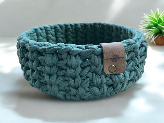 Crochet Basket - Round (M) - Liberty base