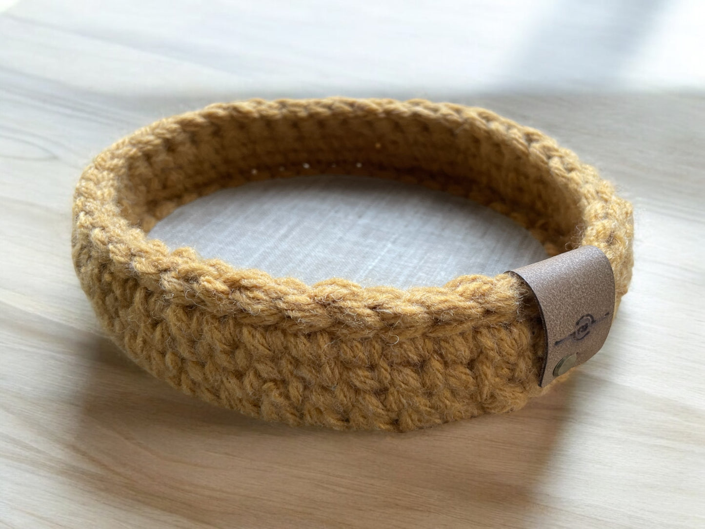 Crochet Basket - Oval - Linen Base